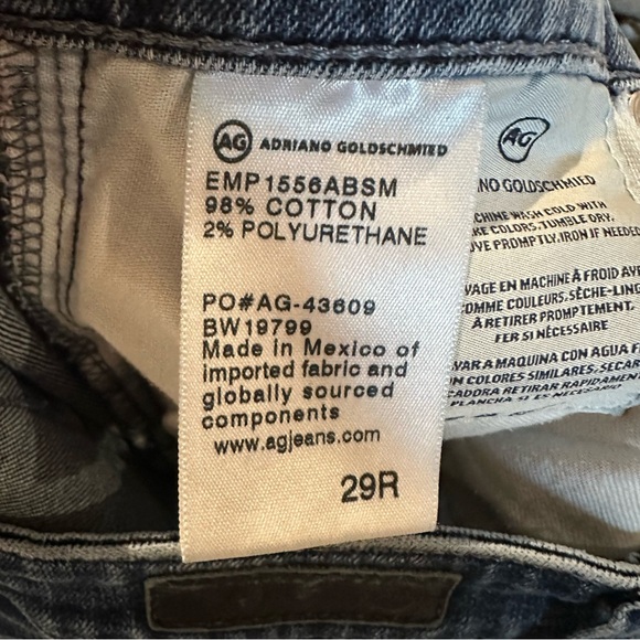 ADRIANO GOLDSCHMIED Anthropologie Denim Jeans Slim Size‎ 29R - Picture 4 of 5